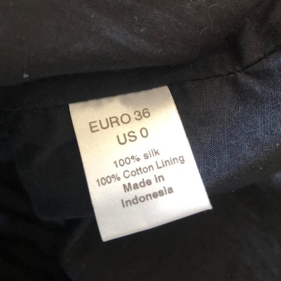 Sass & Bide 100% Silk Sleeveless Top, Black w/ Charteuse Accents- Sz 0 - EUC - Picture 7 of 7